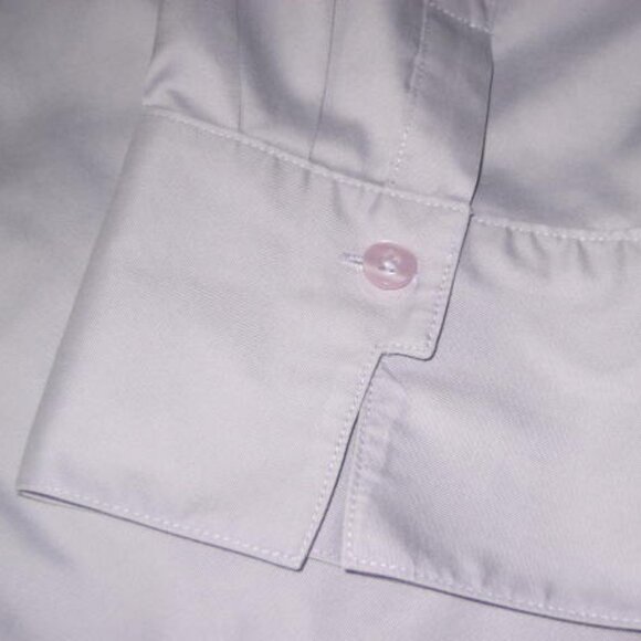 Chico's No Iron 3 XL Lavender Effortless 3/4 Slv Cotton Hidden Button Excellent - Picture 10 of 11
